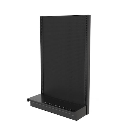 Lozier Gondola Wall Display Starter, Black 36W 60H 13D P363S-ST